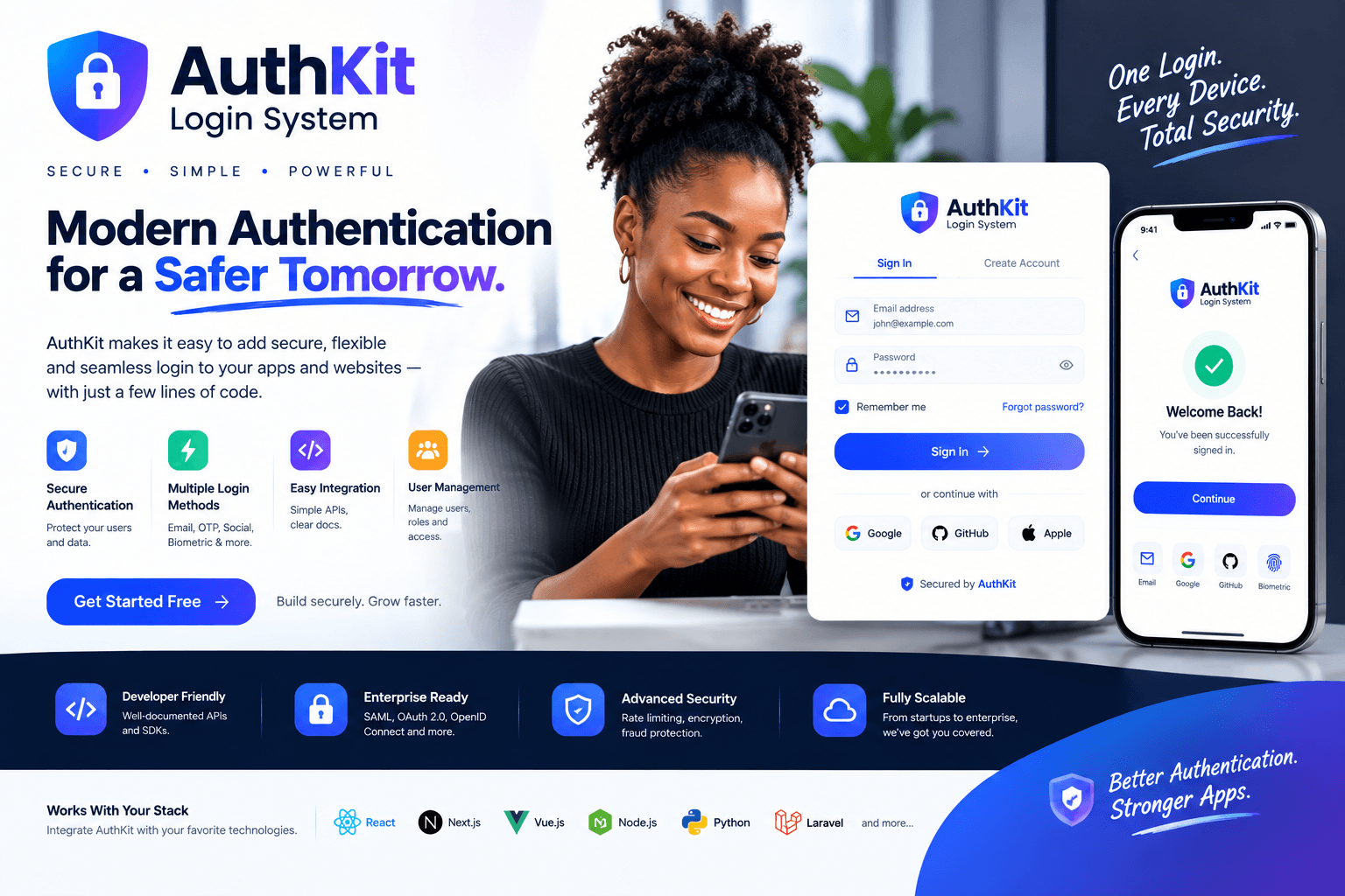 AuthKit login system